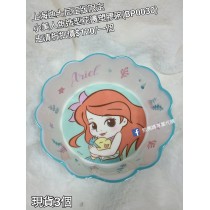 (出清) 上海迪士尼正版限定 小美人魚 造型花邊塑膠碗 (BP0030)